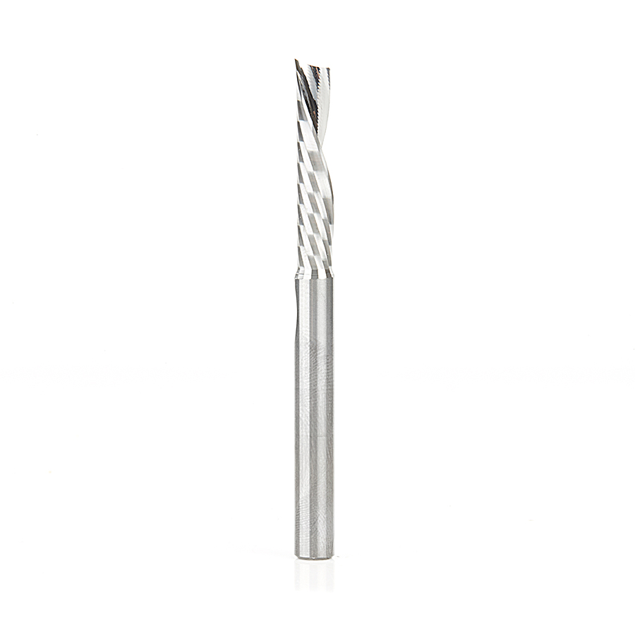 Amana 51776 Solid Carbide CNC Spiral 'O' Flute, Aluminum Cutting 1/4 Dia x 1-1/4 x 1/4 Inch Shank Down-Cut