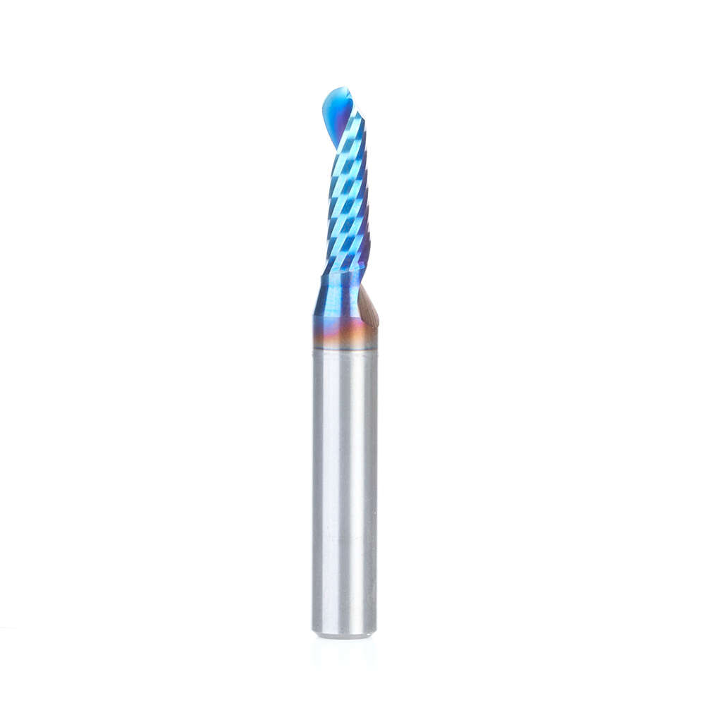 Amana 51817-K Solid Carbide CNC Spektra, Extreme Tool Life Coated Spiral €˜O€™ Flute Ball Nose, Plastic Cutting 3/32 Radius x 3/16 Dia x 5/8 x 1/4 Shank x 2 Inch Long Up-Cut Router Bit