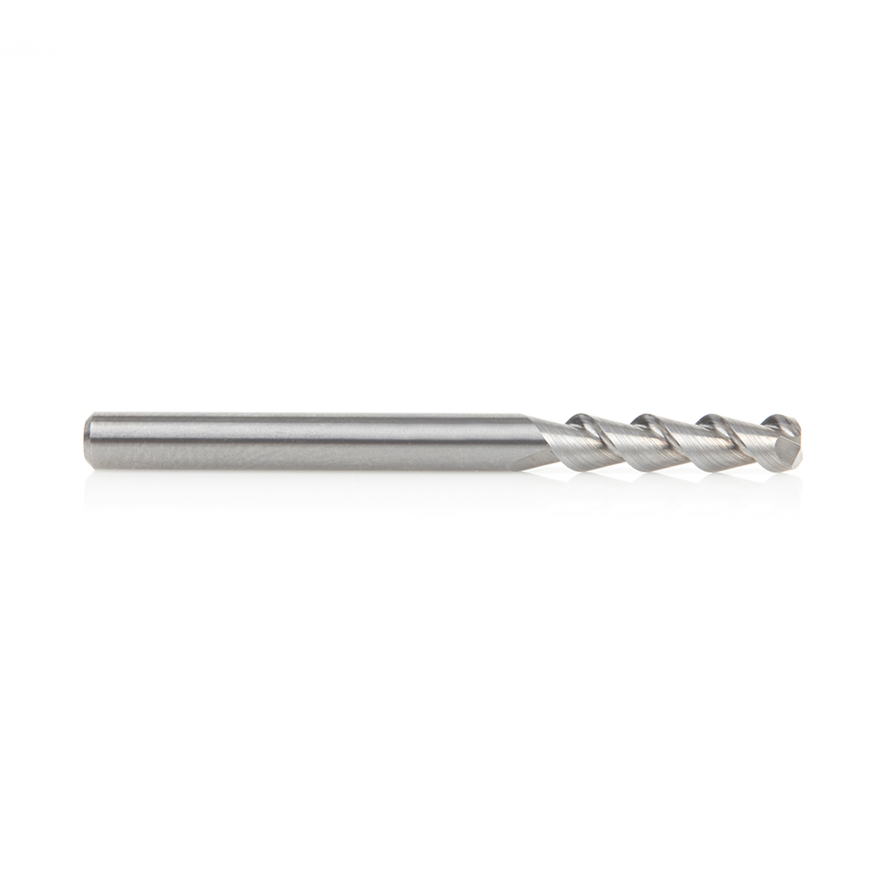 Amana 51830 CNC Solid Carbide Aluminum and Acrylic Cutting 55º Helix End Mill 1/8 Dia x 1/2 x 1/8 Inch Shank