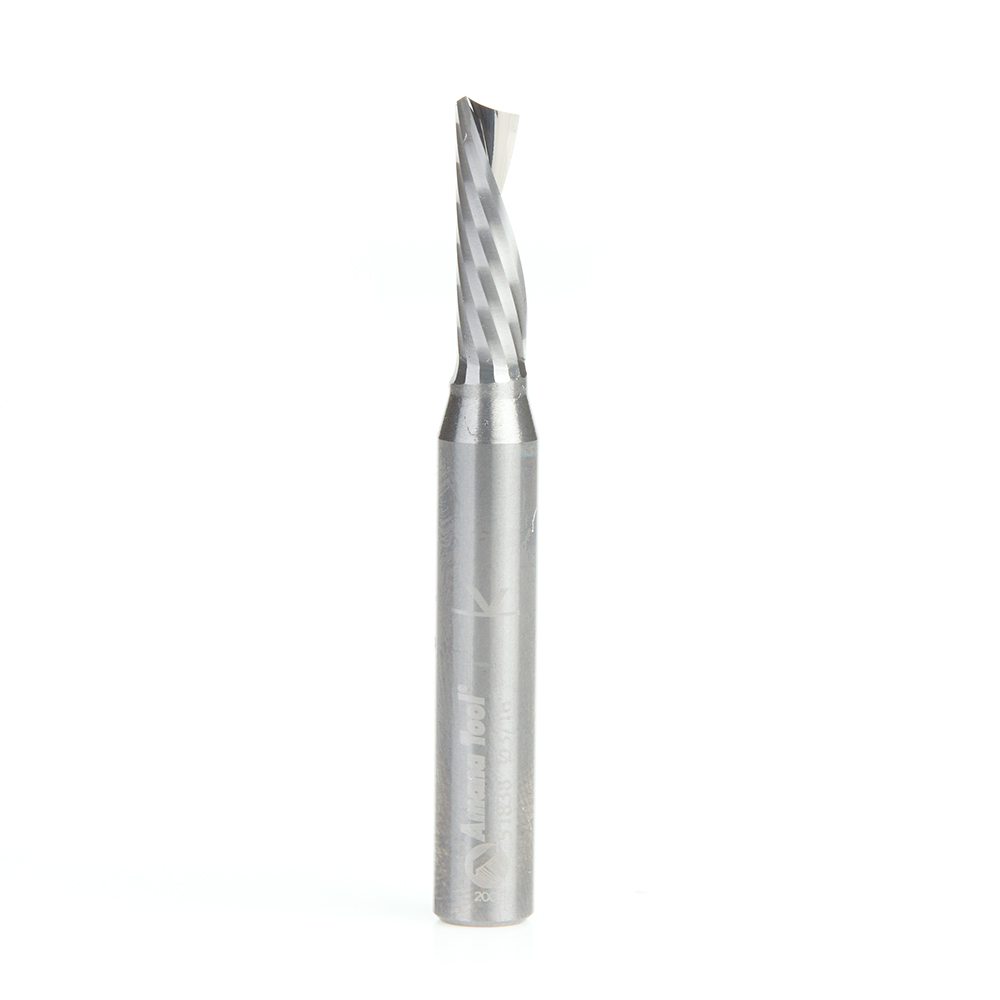Amana 51838 Solid Carbide CNC Spiral 'O' Flute, Aluminum Cutting 3/16 Dia x 5/8 x 1/4 Inch Shank Down-Cut
