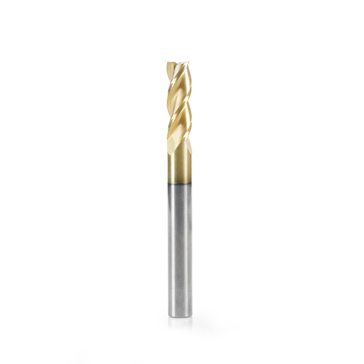 Amana 51866-Z CNC Solid Carbide Aluminum Cutting x 1/4 Dia x 3/4 x 1/4 Shank x 2-1/2 Inch Long x 3 Flute ZrN Coated Up-Cut End Mill