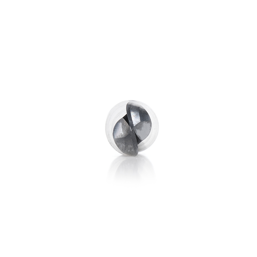 Amana 51912 High Performance Solid Carbide CNC Steel, Stainless Steel & Composite Cutting Variable Helix Spiral Ball Nose with AlTiN Coating 2-Flute x 1/8 Radius x 1/4 Dia x 3/4 x 1/4 Shank x 2-1/2 Inch Long Up-Cut Router Bit/End Mill