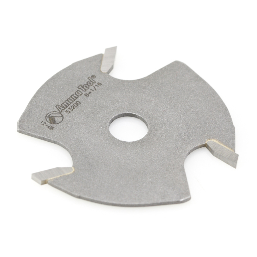 Amana 53200 Slotting Cutter 3 Wing x 1-7/8 Dia x 1/16 x 5/16 Inner Dia