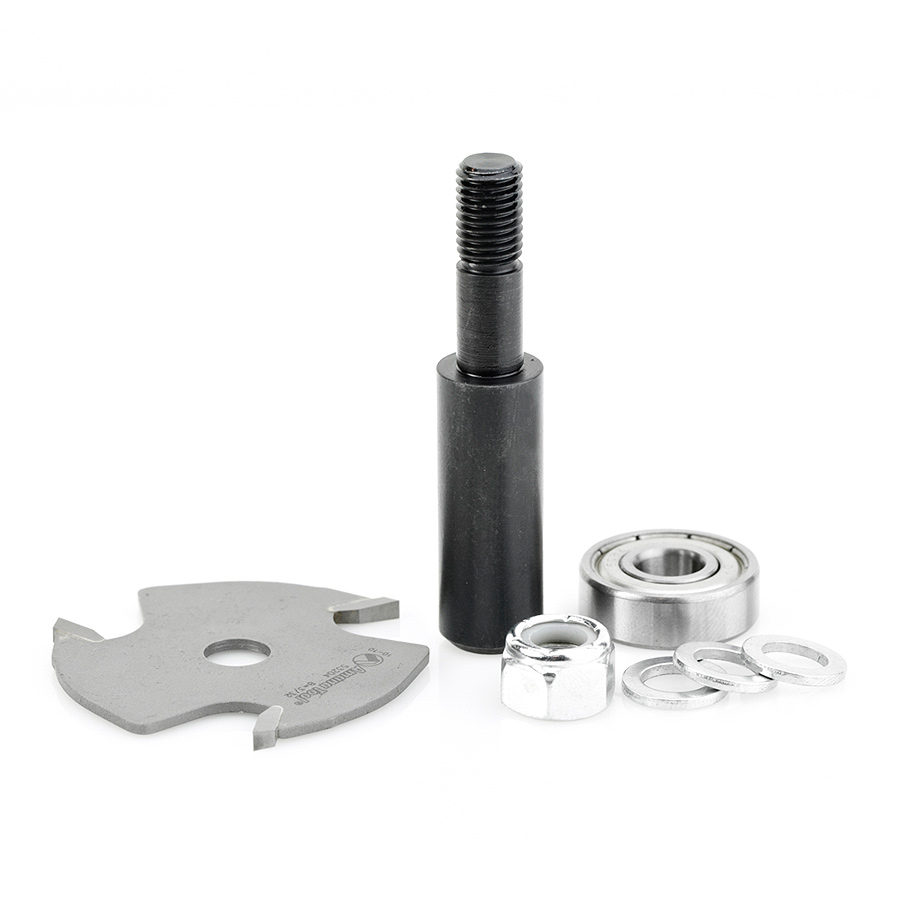 Amana 53404-1 Slotting Cutter Assembly 3 Wing x 1-7/8 Dia x 3/32 x 1/2 Inch Shank