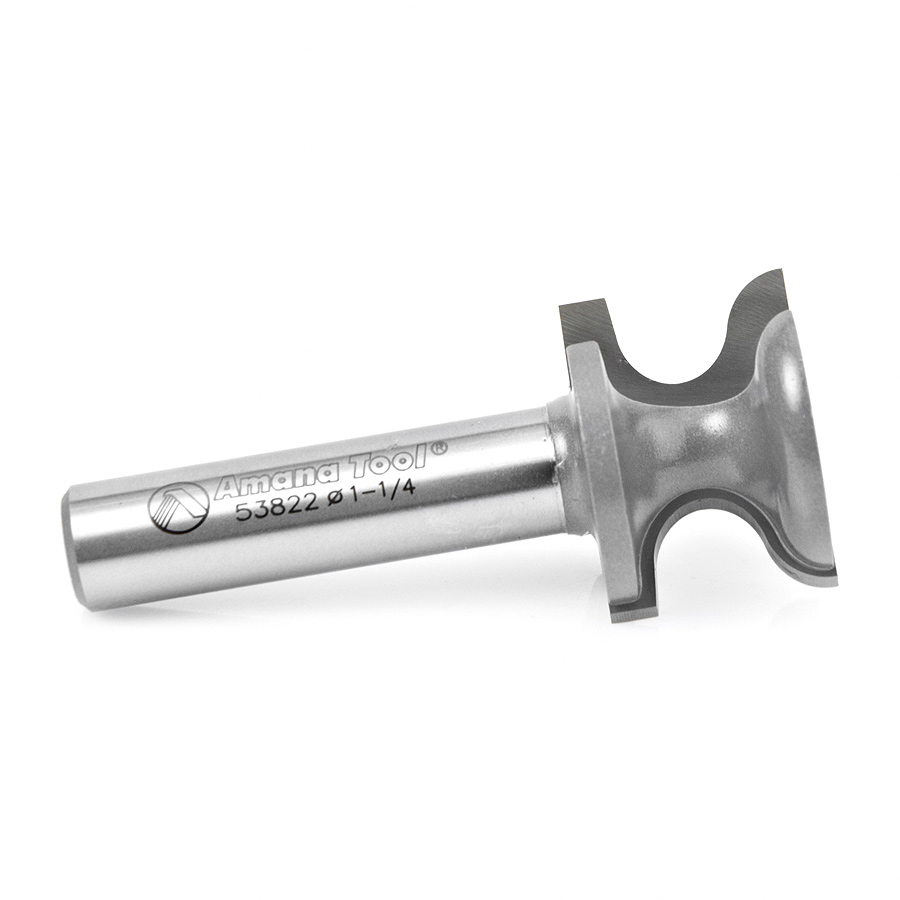 Amana 53822 Carbide Tipped Window Sill Edge 7/32 Radius x 1-1/4 Dia x 7/8 x 1/2 Inch Shank