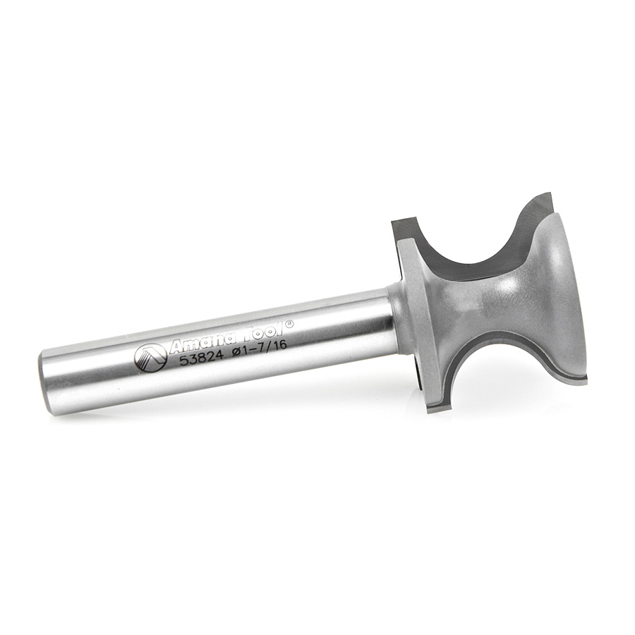 Amana 53824 Carbide Tipped Window Sill Edge 3/8 Radius x 1-7/16 Dia x 1-1/8 x 1/2 Inch Shank