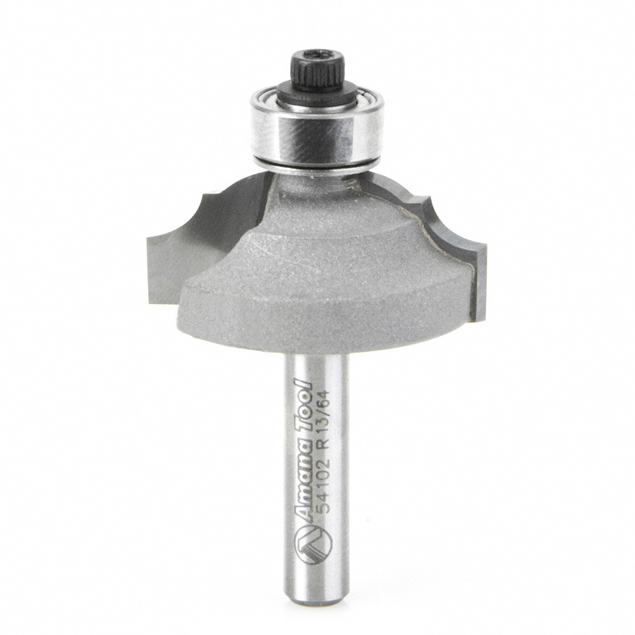 Amana 54102 Carbide Tipped Classical Bead & Cove 13/64 x 5/16 Radius x 1-1/4 Dia x 1/2 x 1/4 Inch Shank