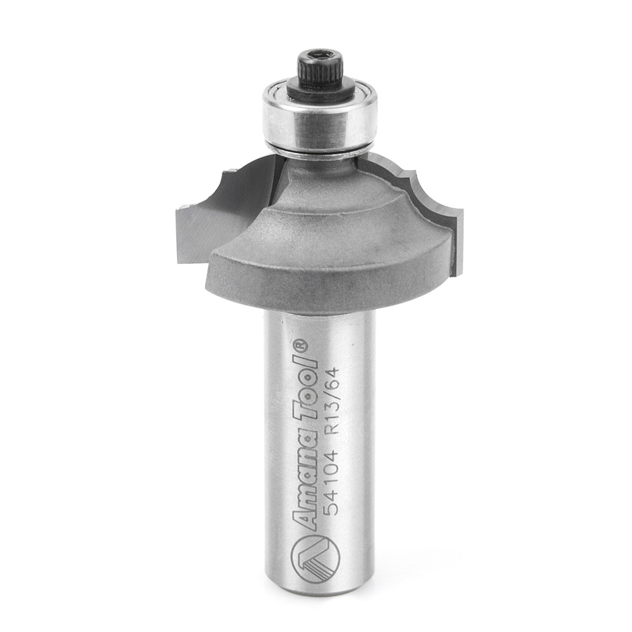 Amana 54104 Carbide Tipped Classical Bead & Cove 13/64 x 5/16 Radius x 1-1/4 Dia x 1/2 x 1/2 Inch Shank