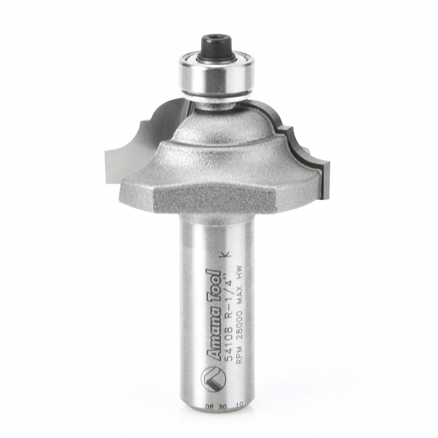 Amana 54108 Carbide Tipped Classical Bead & Cove 7/32 x 15/64 Radius x 1-1/2 Dia x 5/8 x 1/2 Inch Shank
