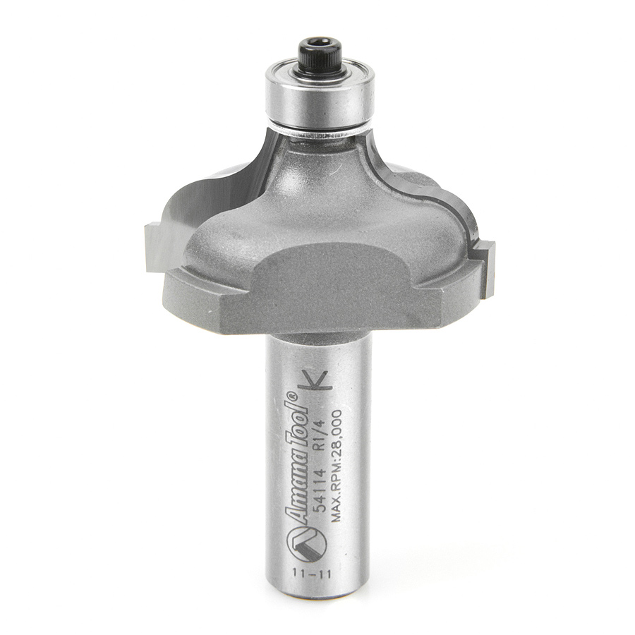 Amana 54114 Carbide Tipped Ogee Fillet 1/4 Radius x 1-5/8 Dia x 3/4 x 1/2 Inch Shank