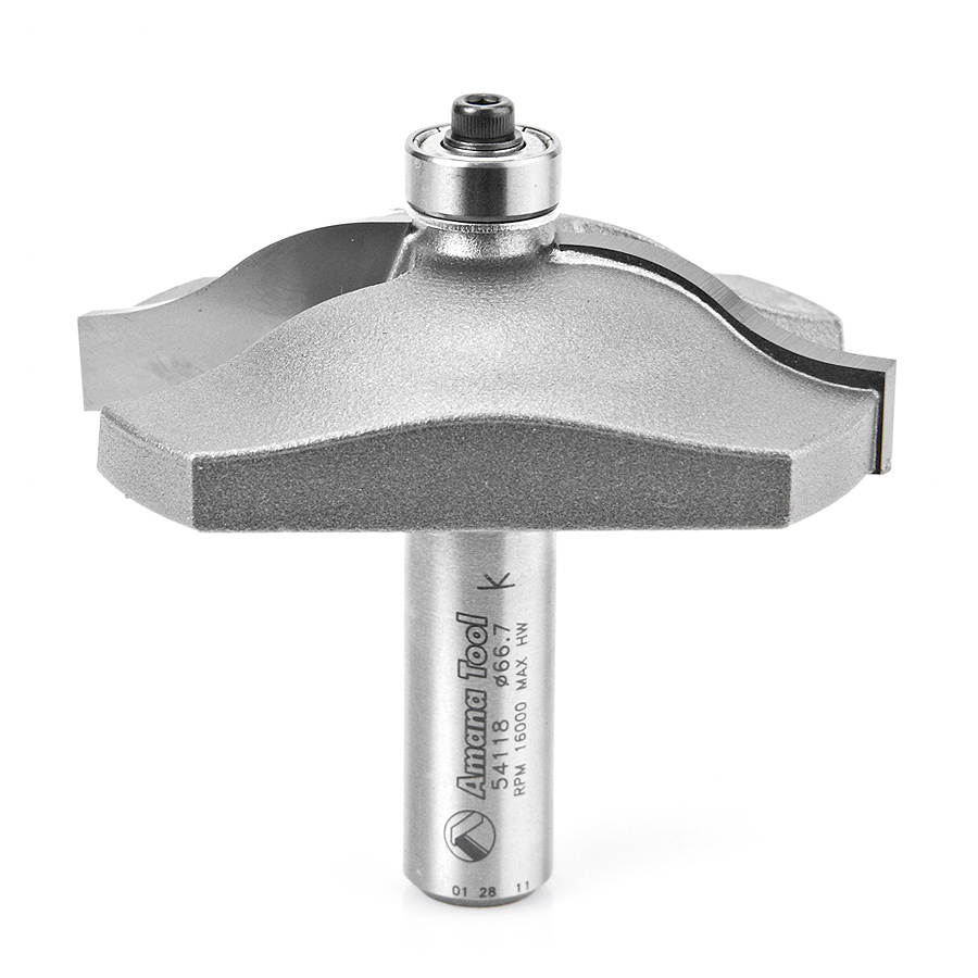 Amana 54118 Carbide Tipped Ogee Raised Panel 3/4 Radius x 2-5/8 Dia x 5/8 x 1/2 Inch Shank