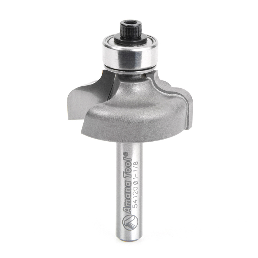 Amana 54120 Carbide Tipped Ogee 5/32 Radius x 1-1/8 Dia x 1/2 x 1/4 Inch Shank