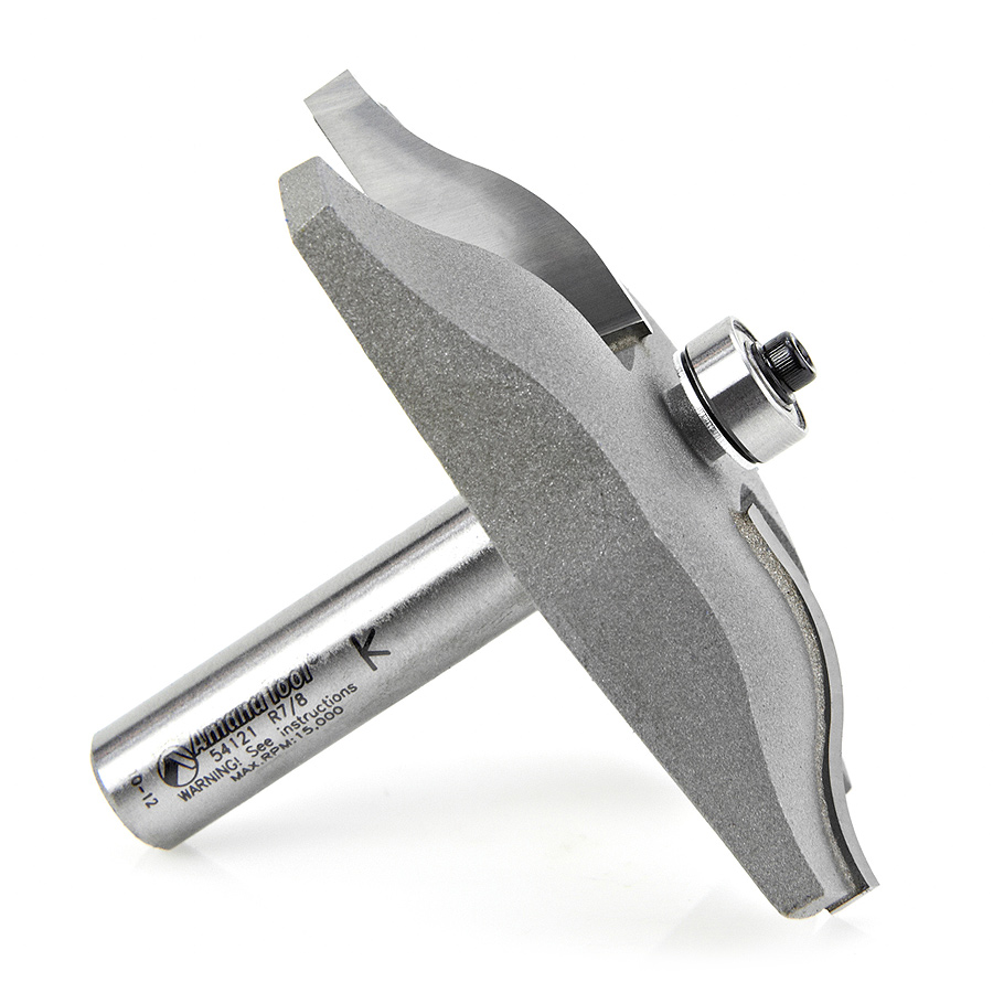 Amana 54121 Carbide Tipped Ogee Raised Panel 7/8 Radius x 3-3/8 Dia x 9/16 x 1/2 Inch Shank