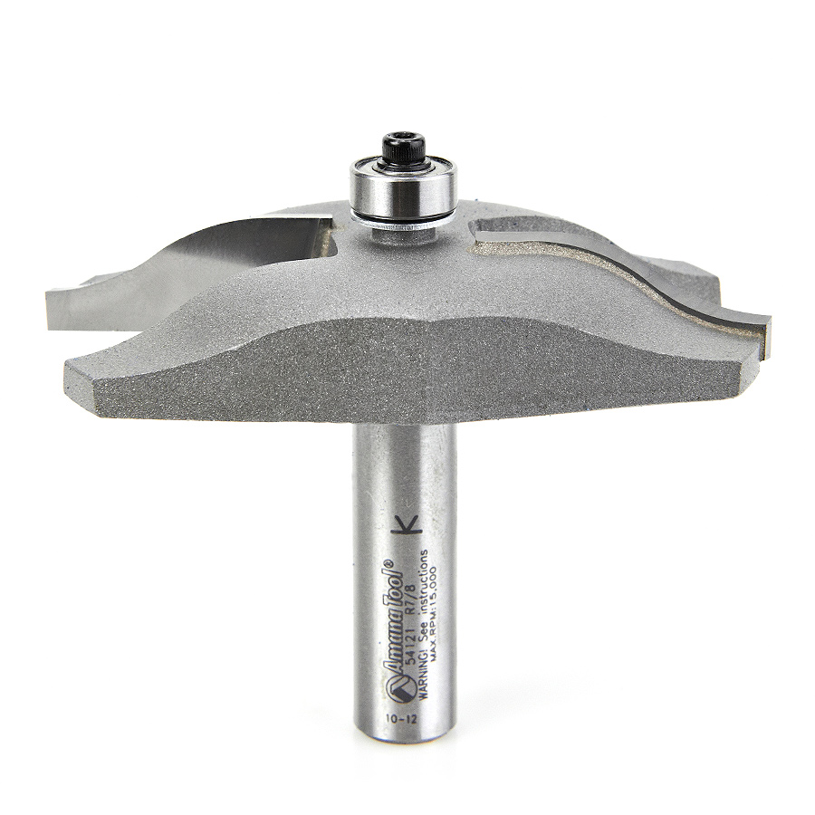 Amana 54121 Carbide Tipped Ogee Raised Panel 7/8 Radius x 3-3/8 Dia x 9/16 x 1/2 Inch Shank