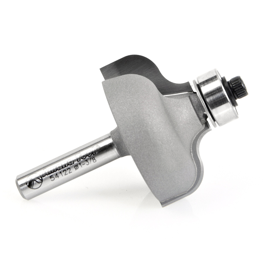 Amana 54122 Carbide Tipped Ogee 1/4 x 3/16 Radius x 1-3/8 Dia x 11/16 x 1/4 Inch Shank