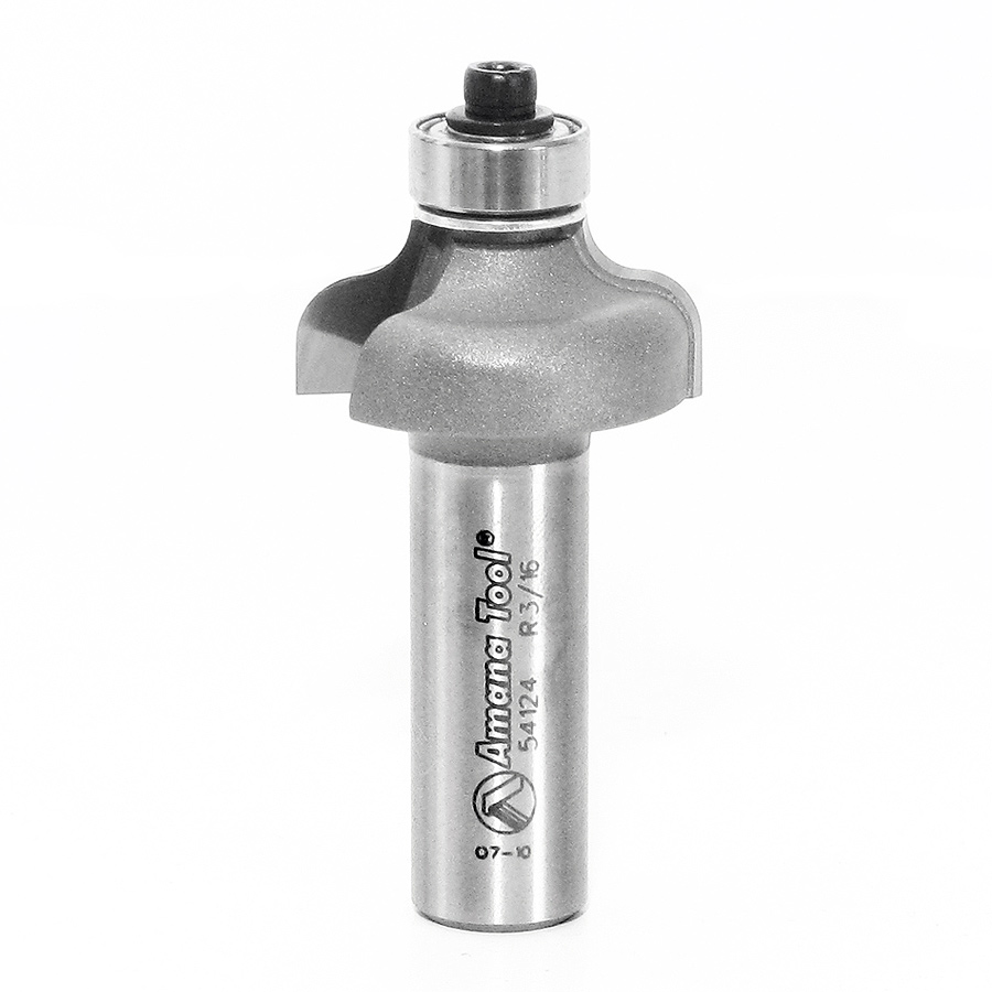 Amana 54124 Carbide Tipped Ogee 5/32 Radius x 1-1/8 Dia x 1/2 x 1/2 Inch Shank