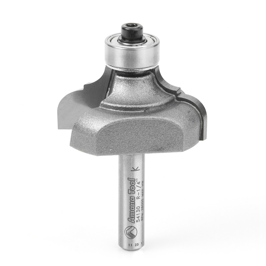 Amana 54130 Carbide Tipped Classical Cove & Bead 1/4 x 3/16 Radius x 1-3/8 Dia x 11/16 x 1/4 Inch Shank