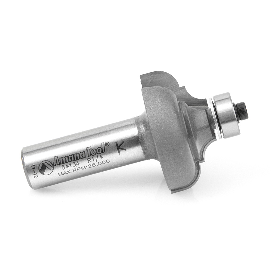 Amana 54134 Carbide Tipped Classical Cove & Bead 1/4 x 3/16 Radius x 1-3/8 Dia x 11/16 x 1/2 Inch Shank