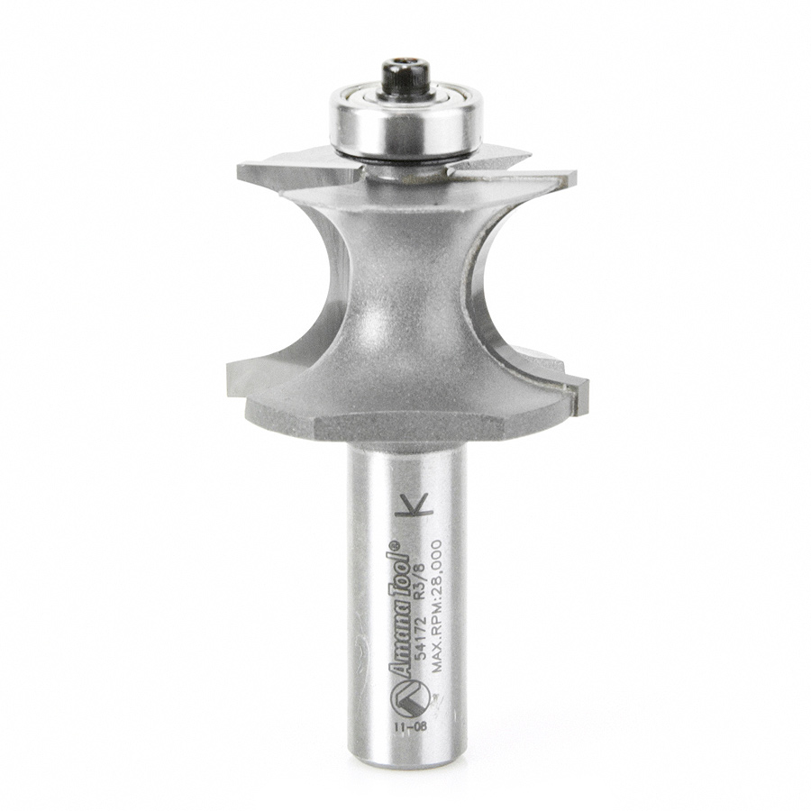 Amana 54172 Carbide Tipped Corner Round 3/8 Radius x 1-1/2 Dia x 1 Inch x 1/2 Shank