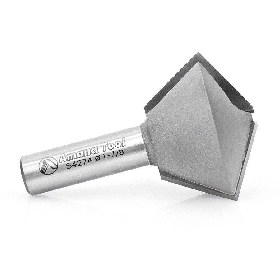 Amana 54274 Carbide Tipped Multi-Sided Glue Joint 60 / 30 Deg x 1-7/8 Dia x 1-1/4 x 1/2 Inch Shank