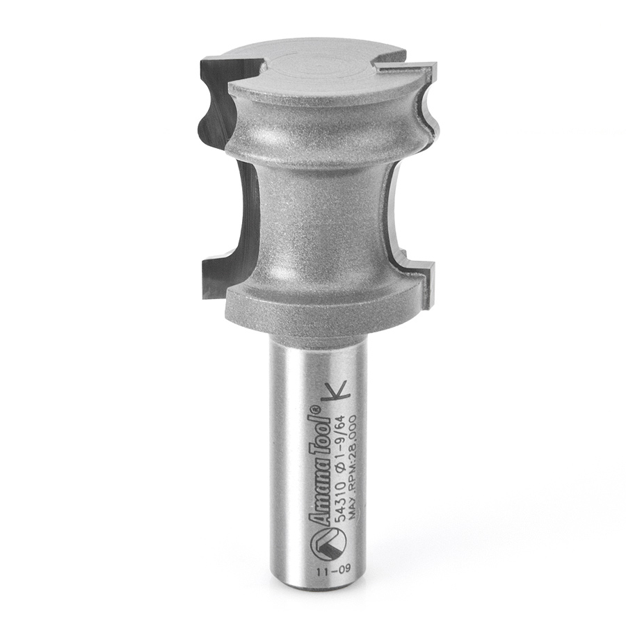 Amana 54310 Carbide Tipped Tambour #1 - 5/64 Radius x 1-3/16 Dia x 1/2 Inch Shank Part of Set #54314 (U.S. Patent No. 7 810 532)