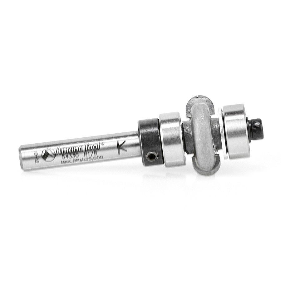 Amana 54330 Carbide Tipped Edge Fluting Assembly 1/8 Radius x 3/4 Dia x 1/4 x 1/4 Inch Shank