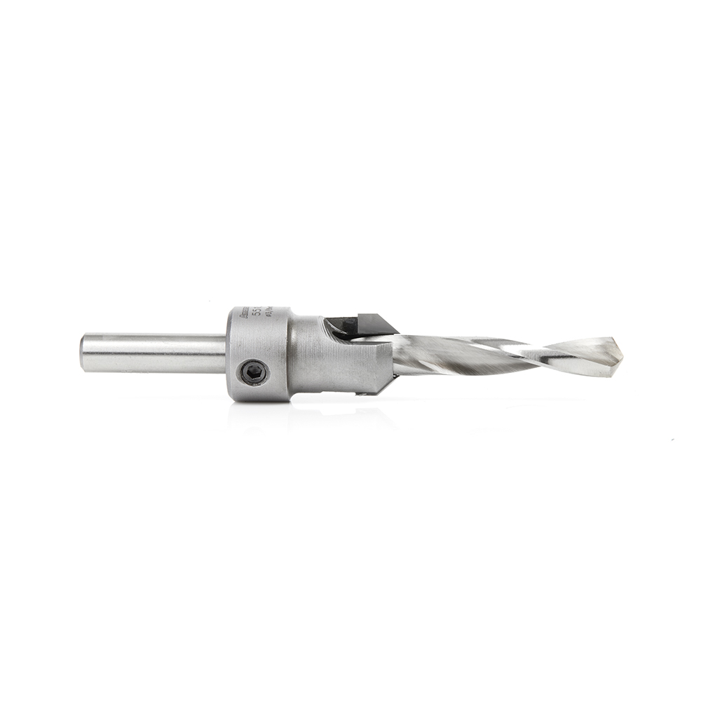 Amana 55134 Carbide Tipped 82 Degree Shankless Countersink with Slow Spiral Drill, #24 Screw 3/4 Dia x 3/8 Drill Dia x 3/8 Drill Shank