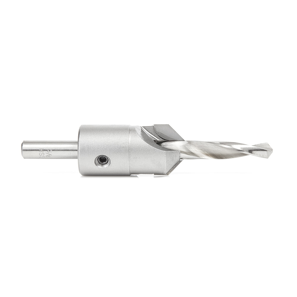 Amana 55136 Carbide Tipped 82 Degree Shankless Countersink with Slow Spiral Drill, #24 Screw 1 Dia x 3/8 Drill Dia x 3/8 Drill Shank