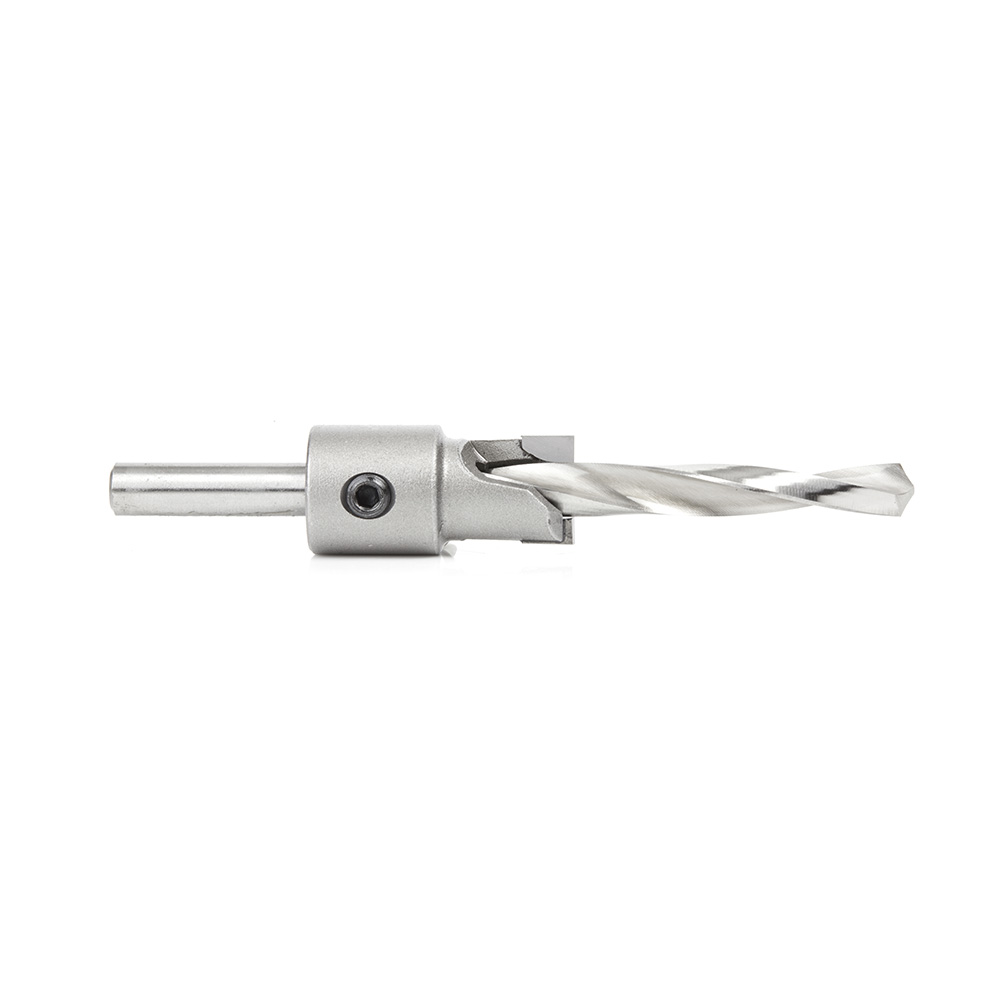 Amana 55140 Carbide Tipped Shankless Counterbore with Slow Spiral Drill, #20 Screw 5/8 Dia x 5/16 Drill Dia x 5/16 Drill Shank