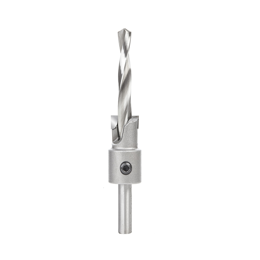 Amana 55140 Carbide Tipped Shankless Counterbore with Slow Spiral Drill, #20 Screw 5/8 Dia x 5/16 Drill Dia x 5/16 Drill Shank