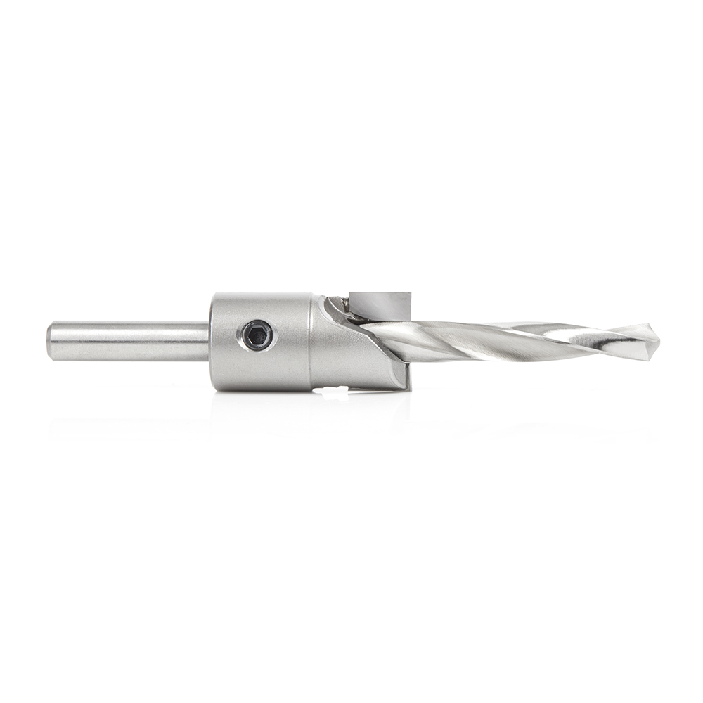 Amana 55141 Carbide Tipped Shankless Counterbore with Slow Spiral Drill, #20 Screw 3/4 Dia x 5/16 Drill Dia x 5/16 Drill Shank