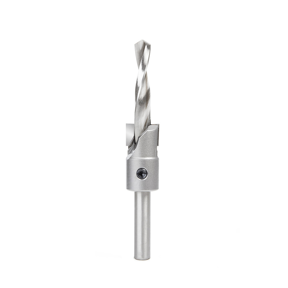 Amana 55142 Carbide Tipped Shankless Counterbore with Slow Spiral Drill, #24 Screw 3/4 Dia x 3/8 Drill Dia x 3/8 Drill Shank