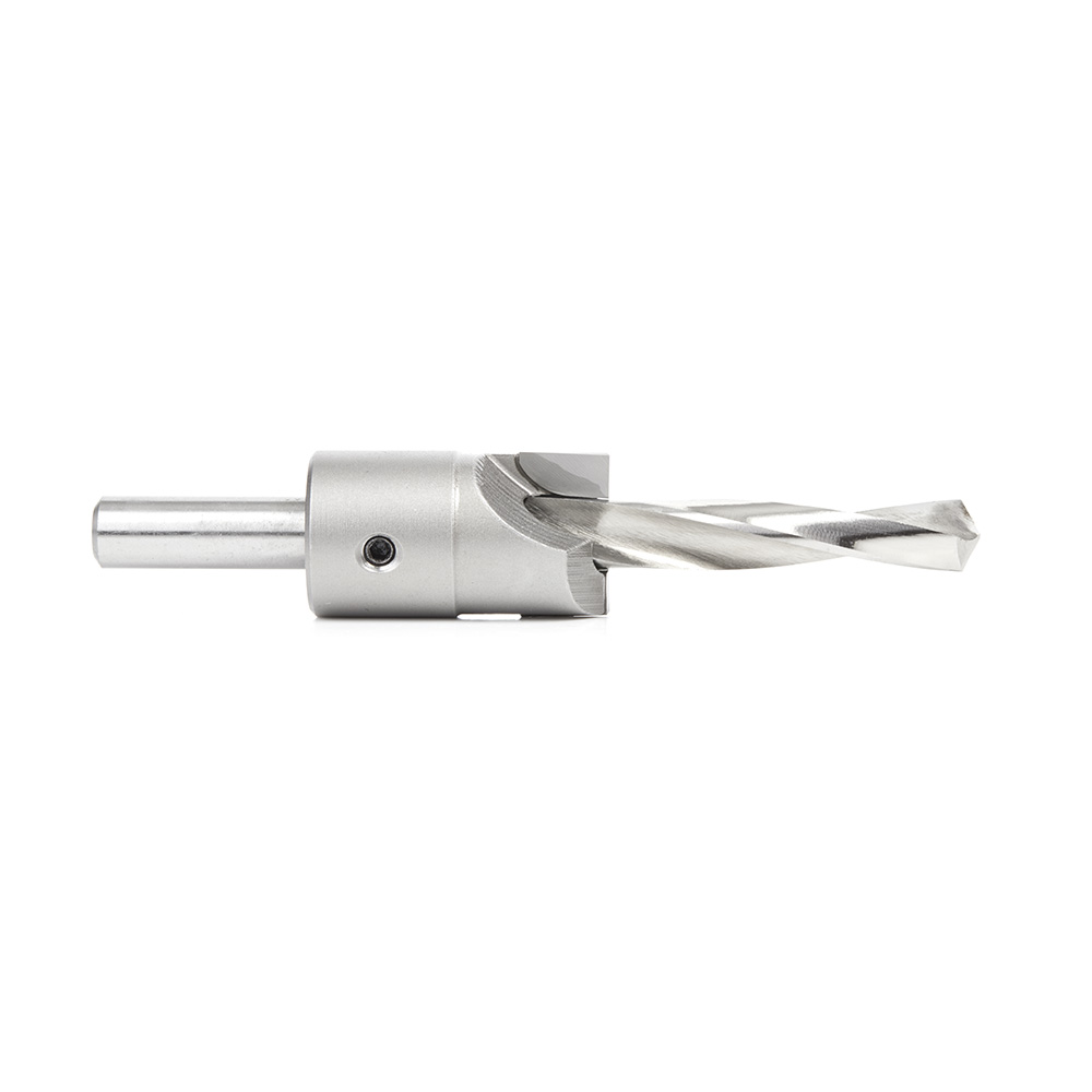 Amana 55145 Carbide Tipped Shankless Counterbore with Slow Spiral Drill, 1-1/8 Dia x 1/2 Drill Dia x 1/2 Drill Shank