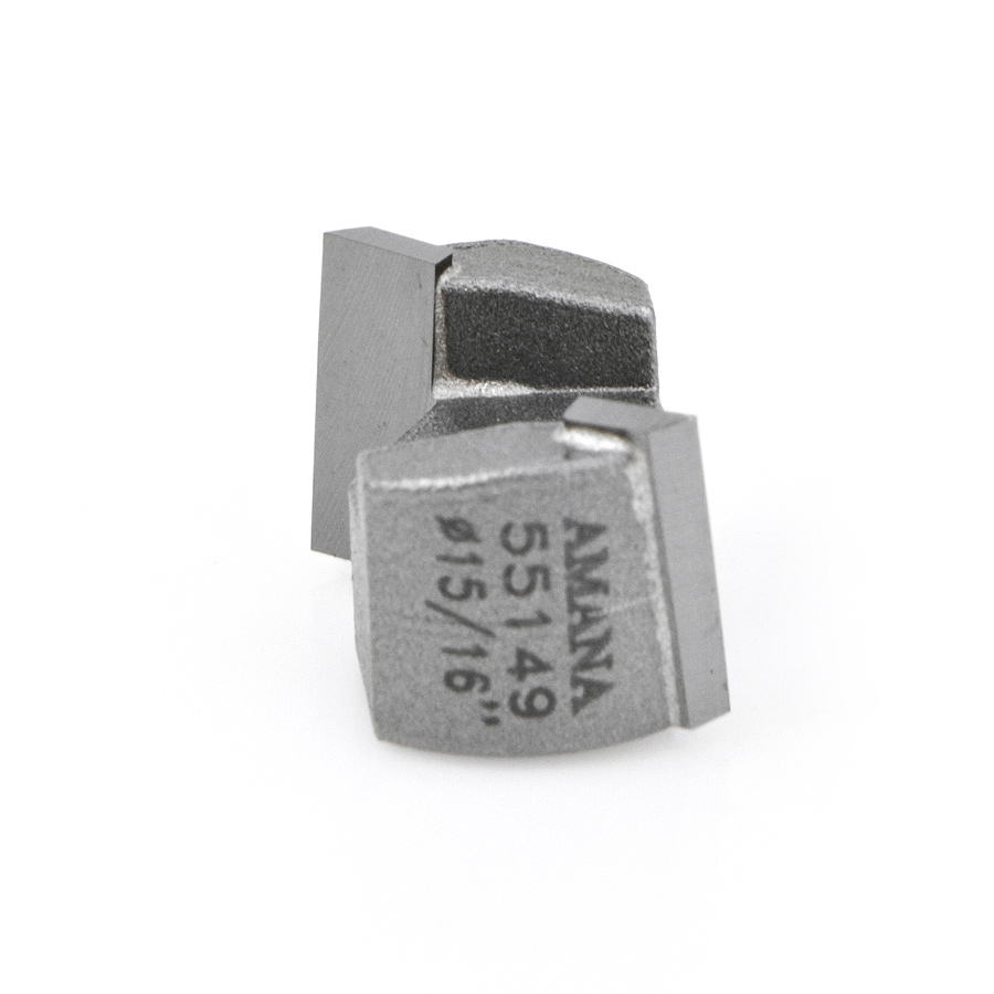 Amana 55149 Carbide Tipped Mortising Screw Down Shear Cutter 15/16 Dia x 9/16 Inch x 1/4 - 28 Thread