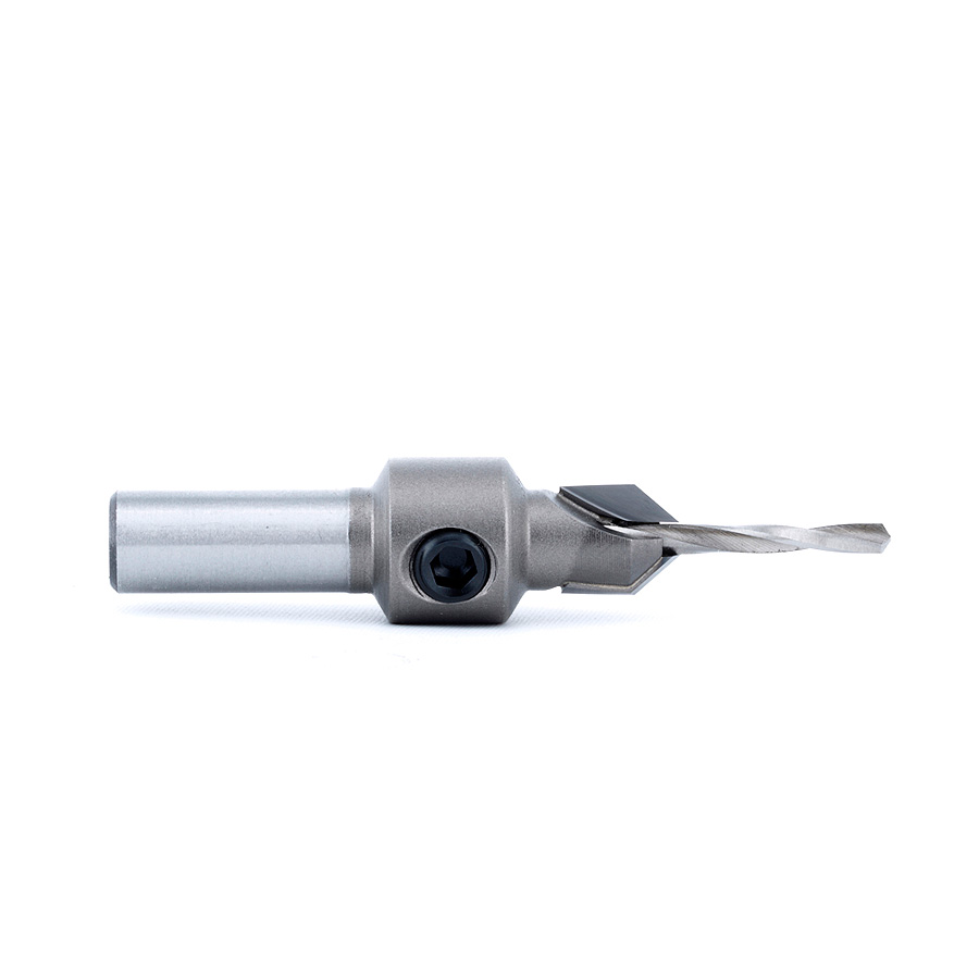 Amana 55200 Carbide Tipped 82 Degree Countersink #4 Screw 11/32 Dia x 3/32 Drill Dia x 5/16 Round Shank