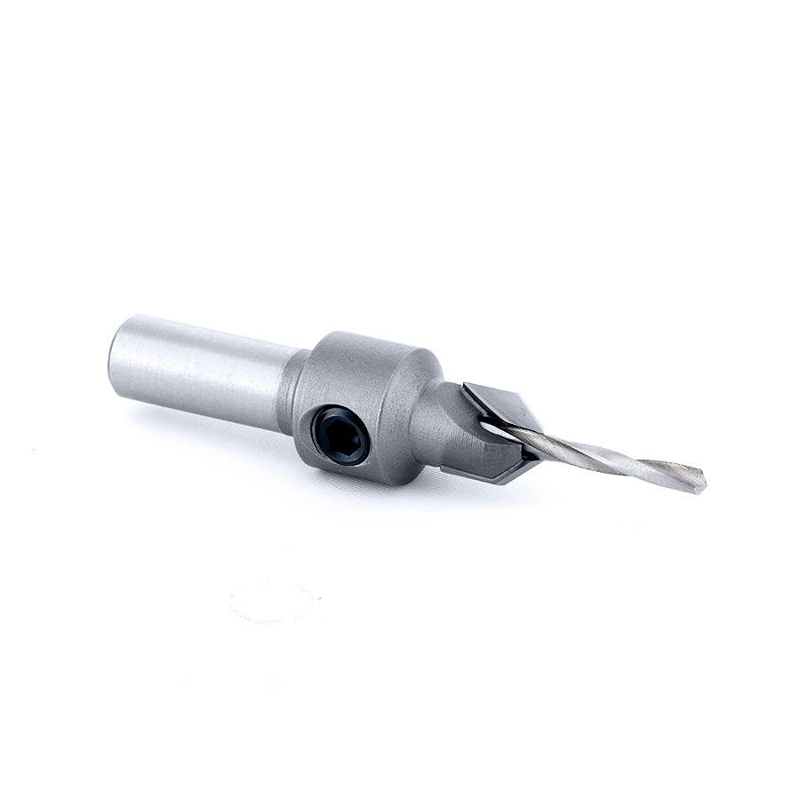 Amana 55200 Carbide Tipped 82 Degree Countersink #4 Screw 11/32 Dia x 3/32 Drill Dia x 5/16 Round Shank