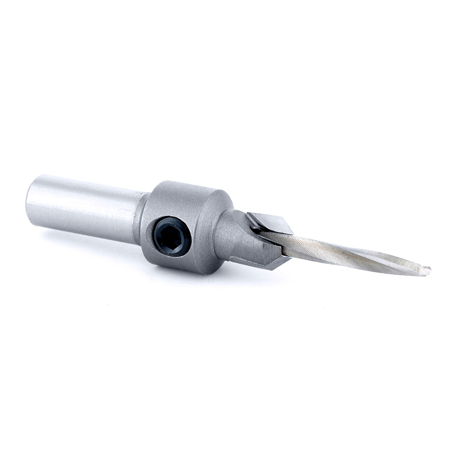 Amana 55203 Carbide Tipped Countersink #6 Screw 5/16 Dia x 1/8 Drill Dia x 5/16 Round Shank