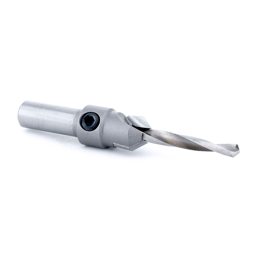 Amana 55211 Carbide Tipped Countersink #10 Screw 1/2 Dia x 3/16 Drill Dia x 3/8 Round Shank