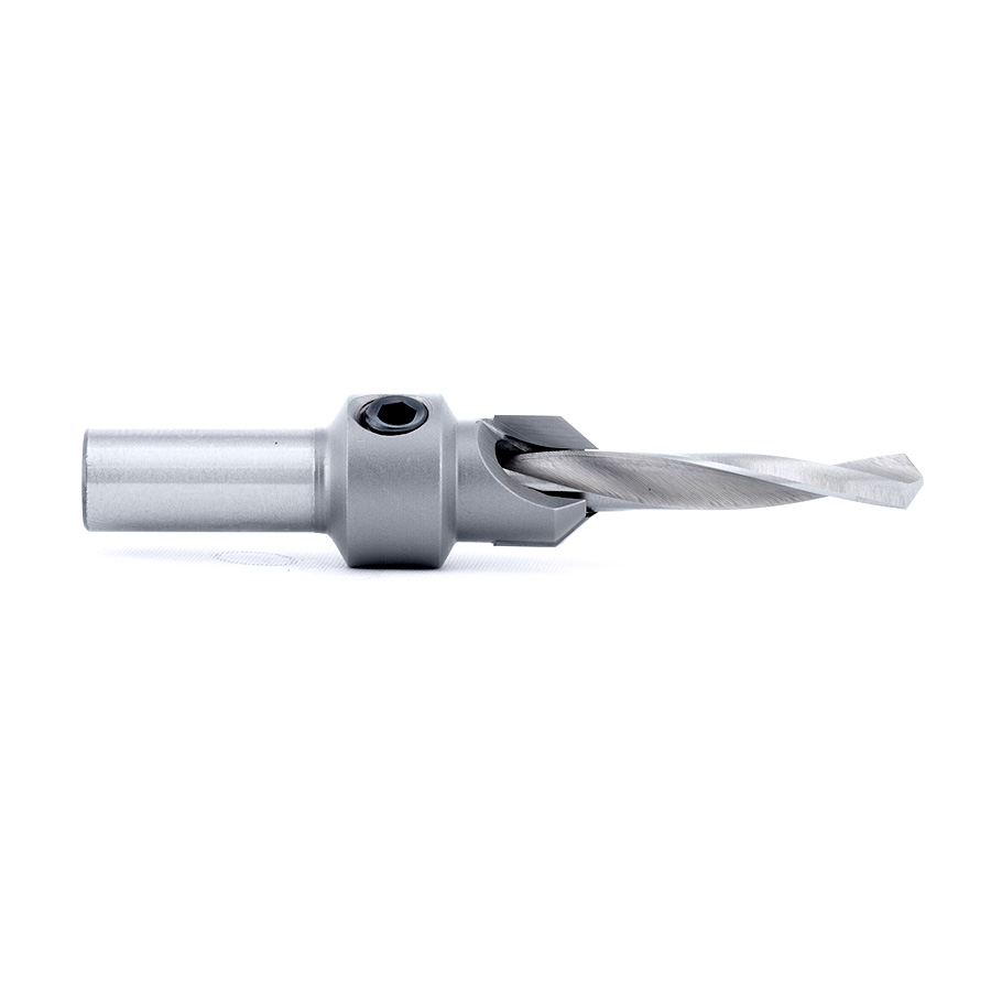 Amana 55212 Carbide Tipped Countersink #12 Screw 15/32 Dia x 7/32 Drill Dia x 3/8 Round Shank