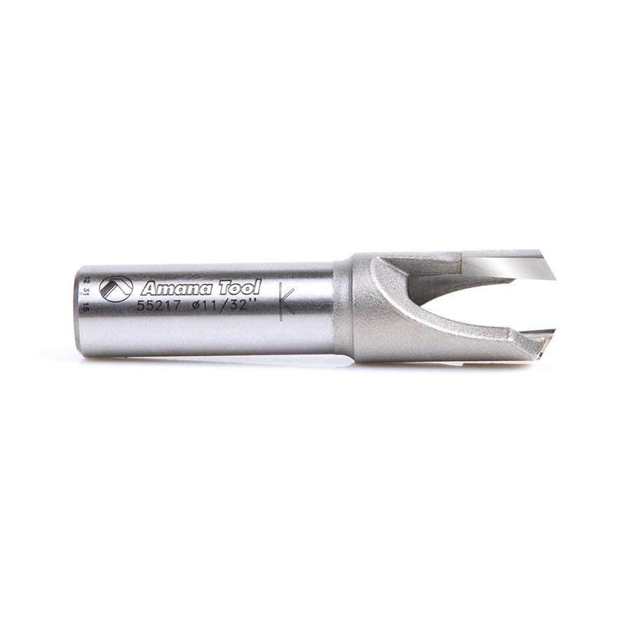 Amana 55217 Carbide Tipped Plug Cutter for Drill Press 5/8 Dia x 1/2 x 1/2 Inch Shank