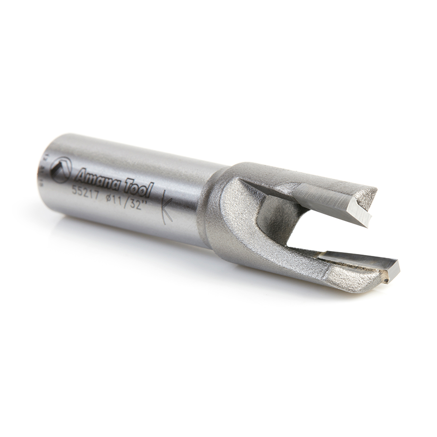 Amana 55217 Carbide Tipped Plug Cutter for Drill Press 5/8 Dia x 1/2 x 1/2 Inch Shank