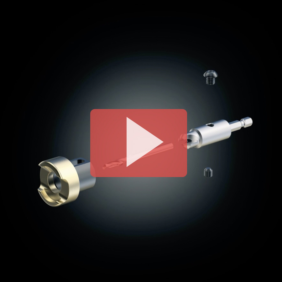 Amana 55226 Carbide Tipped 82 Degree Countersink with Adjustable Depth Stop and No-Thrust Ball Bearing, 3/8 Dia x 5/64 Drill Dia x 1/4 Inch Quick Release Hex Shank