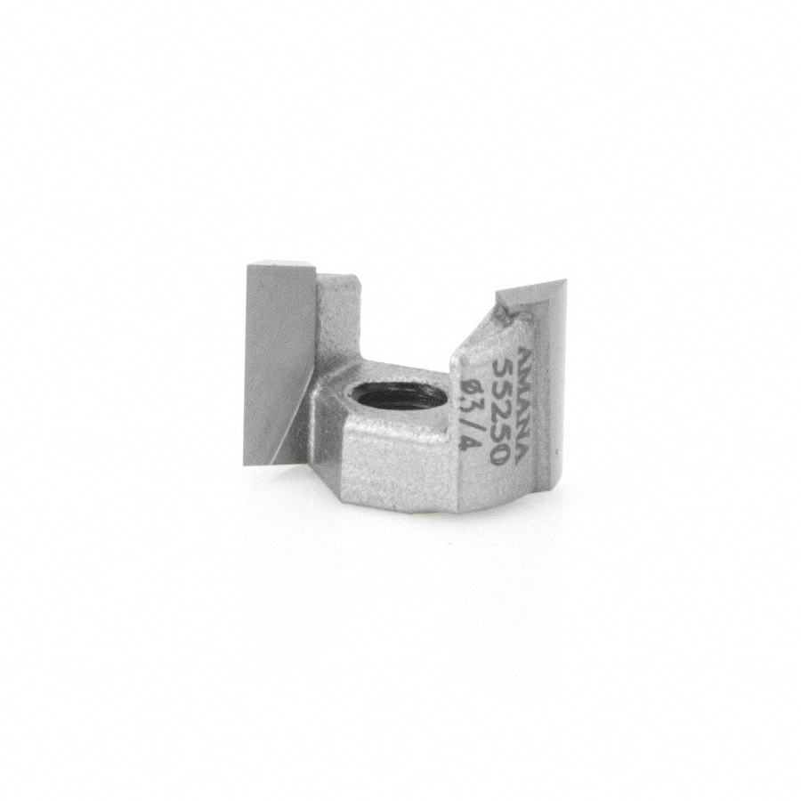 Amana 55250 Carbide Tipped Mortising Screw Down Shear Cutter 3/4 Dia x 9/16 Inch x 1/4 - 28 Thread