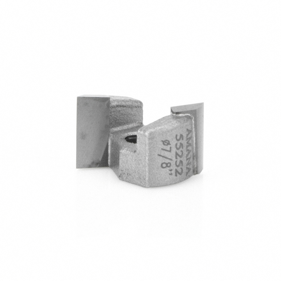 Amana 55252 Carbide Tipped Mortising Screw Down Shear Cutter 7/8 Dia x 9/16 Inch x 1/4 - 28 Thread
