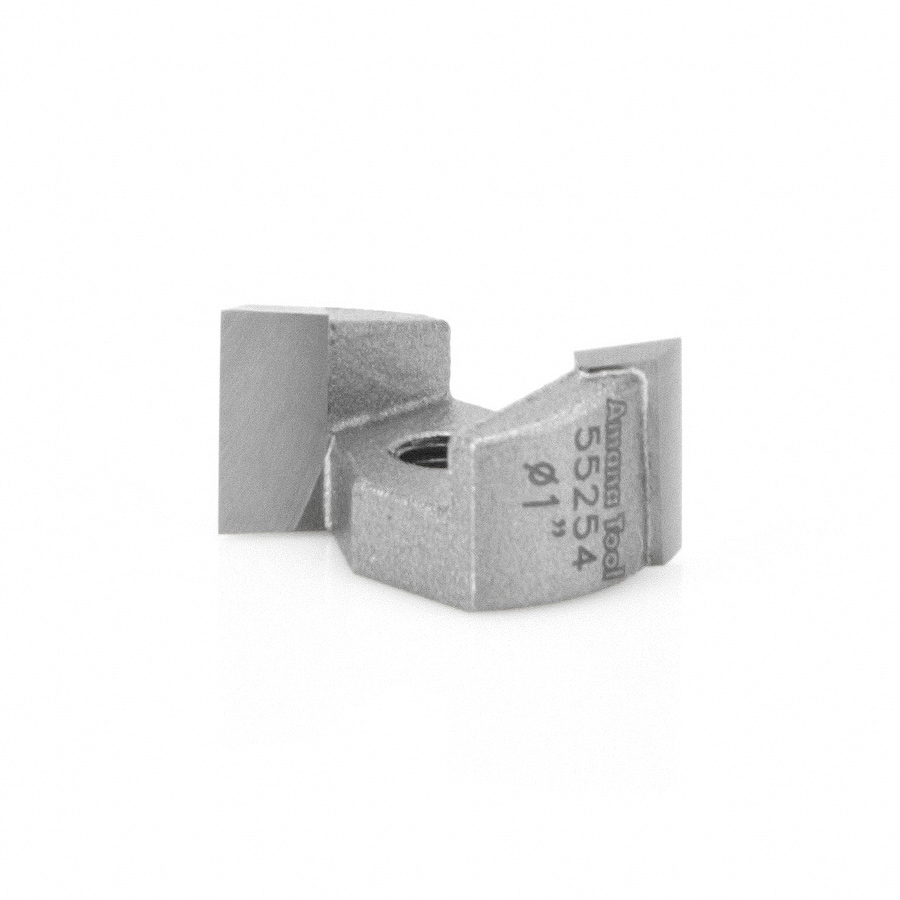 Amana 55254 Carbide Tipped Mortising Screw Down Shear Cutter 1 Dia x 9/16 Inch x 1/4 - 28 Thread