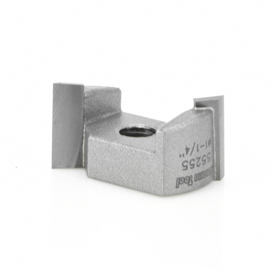 Amana 55255 Carbide Tipped Mortising Screw Down Shear Cutter 1-1/4 Dia x 5/8 Inch x 5/16 - 24 Thread