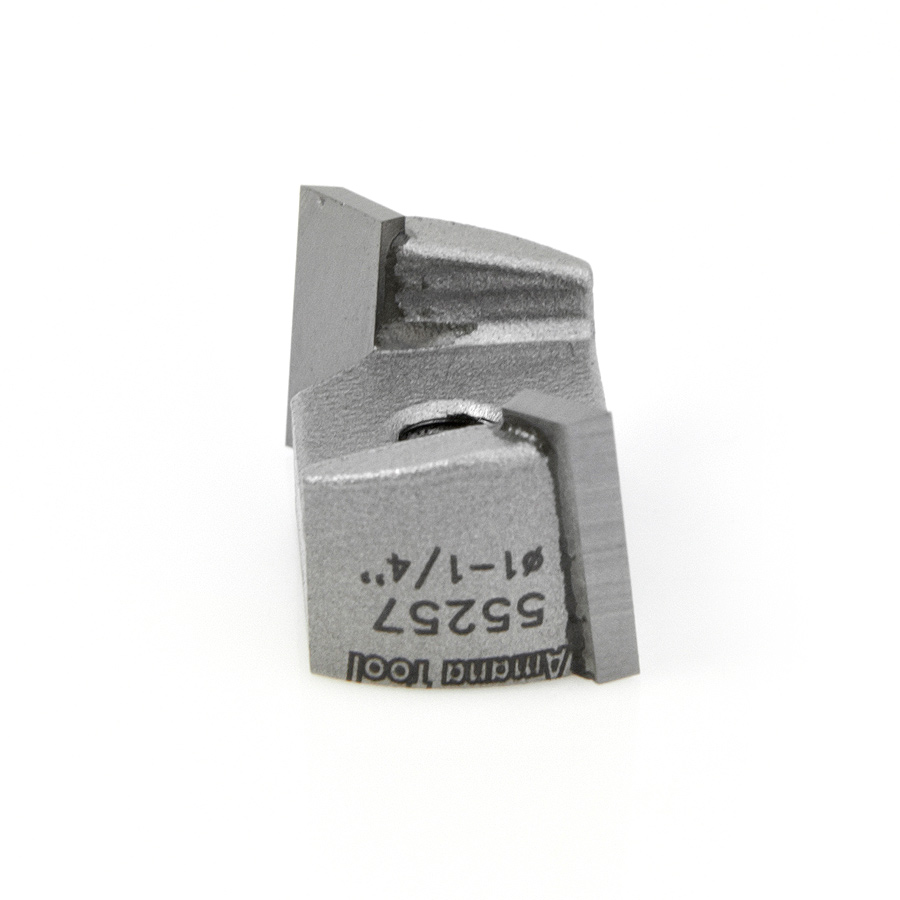Amana 55257 Carbide Tipped Mortising Screw Down Shear Cutter 1-1/4 Dia x 9/16 Inch x 1/4 - 28 Thread