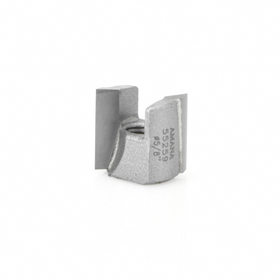 Amana 55259 Carbide Tipped Mortising Screw Down Shear Cutter 5/8 Dia x 9/16 Inch x 1/4 - 28 Thread
