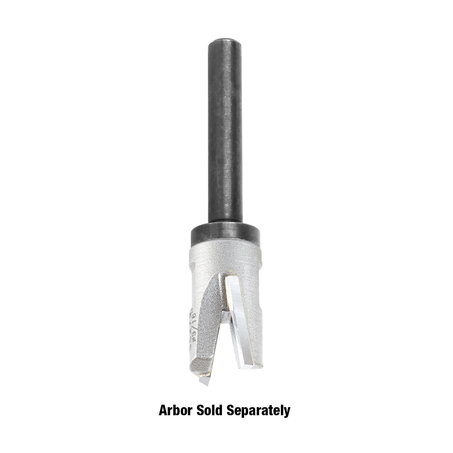 Amana 55277 Carbide Tipped Mortising Screw Down Shear Cutter 1/2 + 0.15 Dia x 9/16 Inch x 1/4 - 28 Thread
