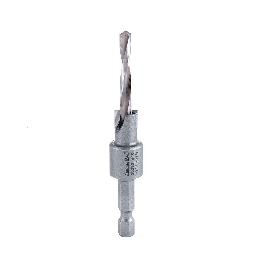 Amana 55282 Carbide Tipped Counterbore 3/8 Dia x 1/4 Quick Release Hex Shank